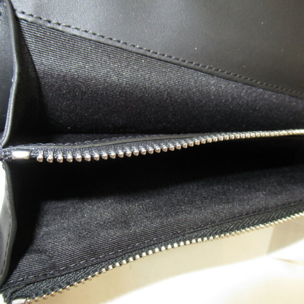 Burberry Zip Gray Long Leather Wallet Bifold - Picture 7 of 10